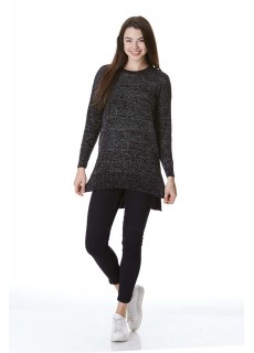 BİSİKLET YAKA SİMLİ TRİKO SWEAT